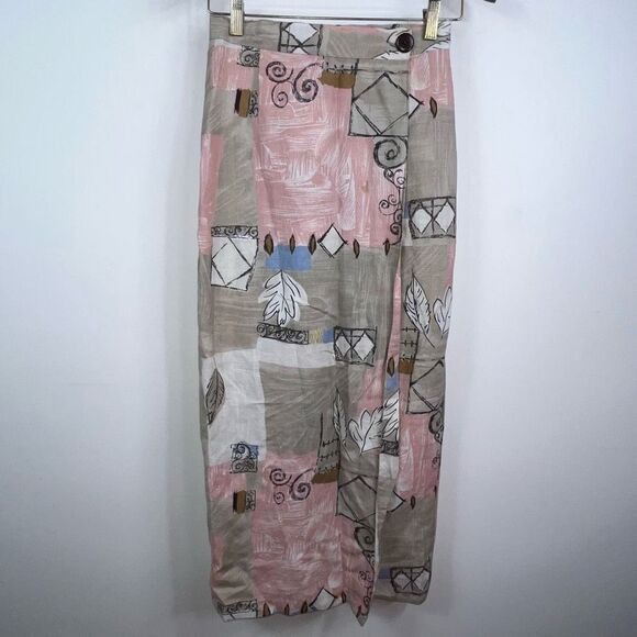 My Michelle‎ Vintage 80s wrap Skirt - Picture 3 of 9